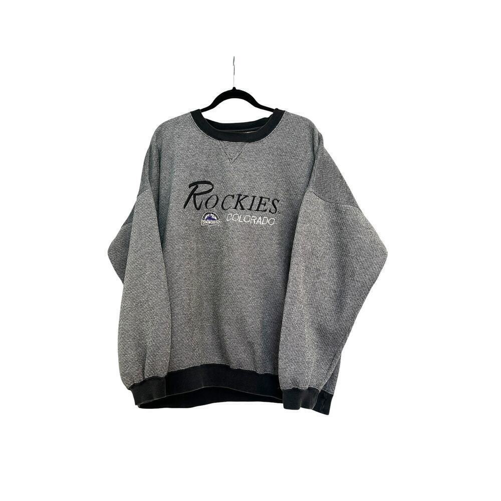 Colorado Rockies Baseball Lined Pullover Mens 2XL Vintage Retro